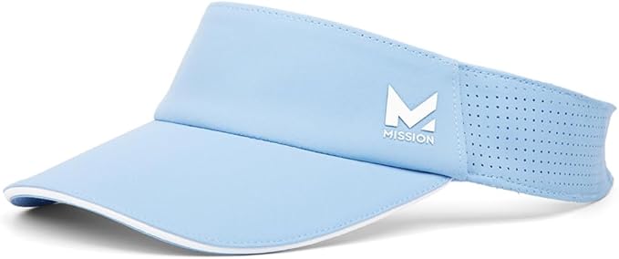 MISSION Structured Cooling Visor - Unisex One Size Cap for Tennis, Golf & Running - Lightweight & Durable