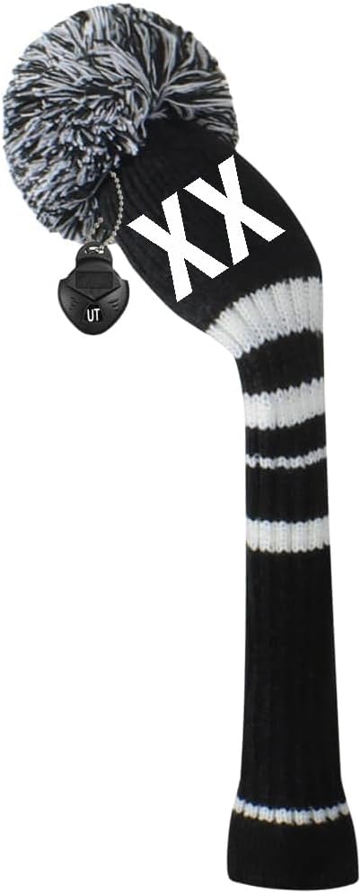 Scott Edward 1/3/4PCS Multi-Style Optional Individualized Knit Golf Club Head Covers, Driver Wood(460cc) Fairway Wood and Hybrid(UT)，for Male/Female Golfers,Custom