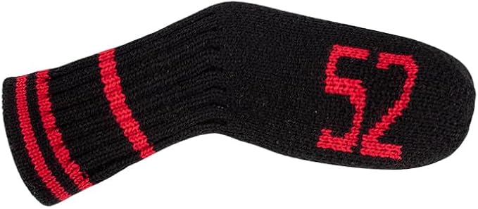 Scott Edward 10 Pcs Golf Club Head Covers for Irons Cuteness Basically Socks Shape Washable Durable Golf Club Head Protector Double Sided Knit Suitable for Most Brands