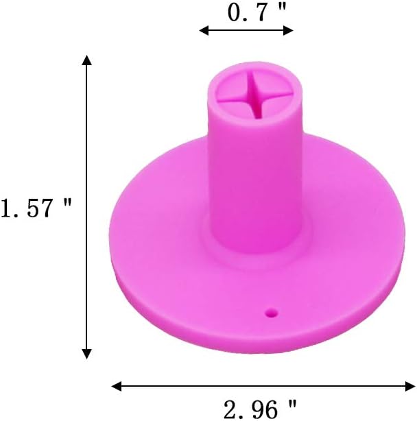 Golf Rubber Tee Holder Set for Golf Driving Range Tee Practice Tool Pack of 5