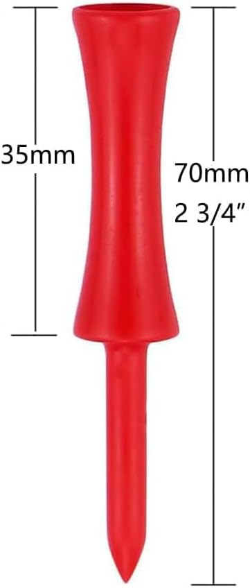 Golf Tees Plastic 100 Count 3-1/4, 2 3/4 inch Tall Step Down Tees Golf - Mixed Color