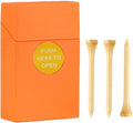 Premium Bamboo Golf-Tees | 18 Count, 2-3/4 or 3-1/4 Inch Wooden Tees | Pop-up Packaging and Cool Organization | Funny Golf Accessory for Golfers