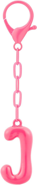 Initial Bag Charms, Bubble Letter Charm for Handbags, Cute Keychain with Letter, Initial Bag Charms for Women