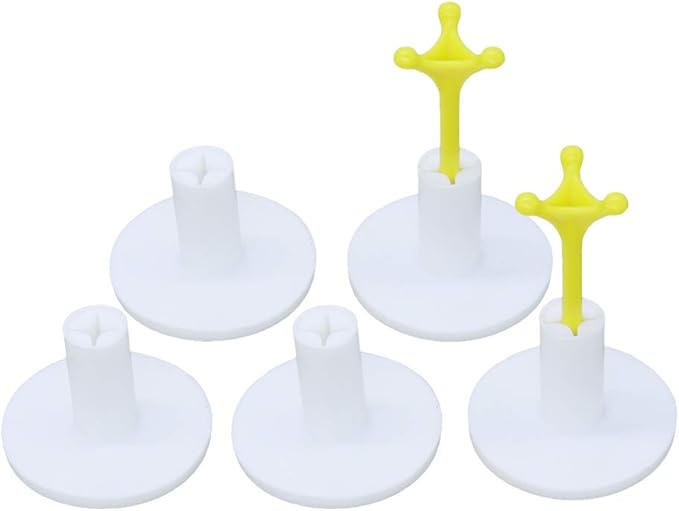Golf Rubber Tee Holder Set for Golf Driving Range Tee Practice Tool Pack of 5