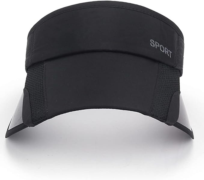 Sun Visor Hat for Women and Men - Retractable Brim Sport Hat, Summer Golf Tennis Running Beach Hat with Ponytail Hole