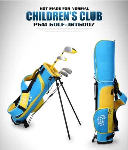PGM Junior Golf Club Complete Set for Children Kids, 5 Golf Clubs with Stand Bag and 2 Headcovers for Boys & Girls, Right Hand