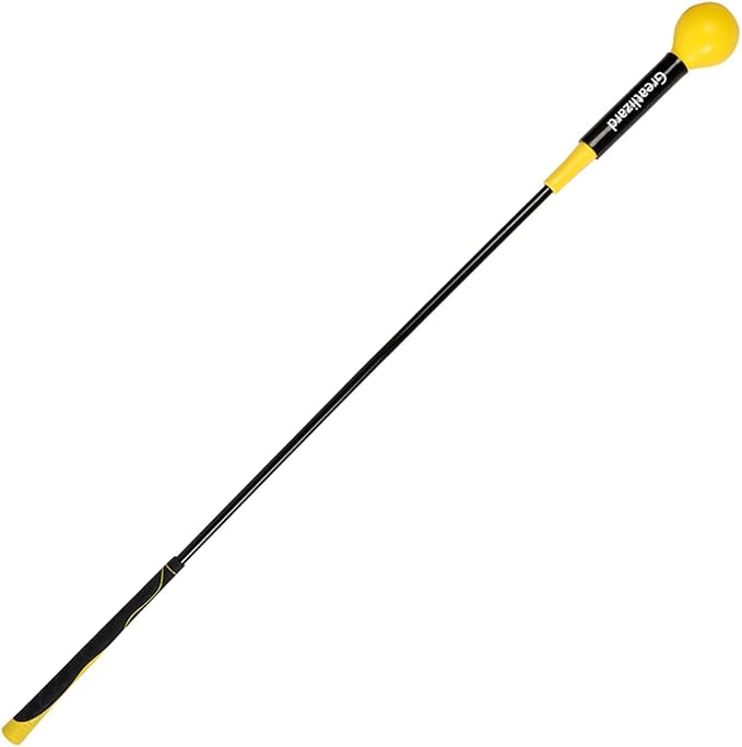 Golf Swing Trainer Aid 48"/40" Warm-Up Stick for Strength Flexibility Tempo Training Golf Practice Aid with Weighted Head Swing Corrector for Men Women