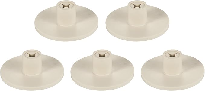 PATIKIL 0.8 Inch Plastic Golf Tee, 5 Pack Hollow Training Driving Range Tee Stable Ball Holder for Outdoor Indoor Hitting Mat, Beige