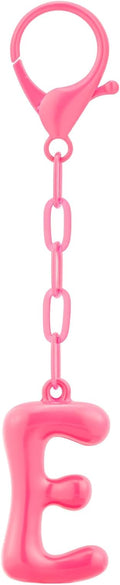 Initial Bag Charms, Bubble Letter Charm for Handbags, Cute Keychain with Letter, Initial Bag Charms for Women