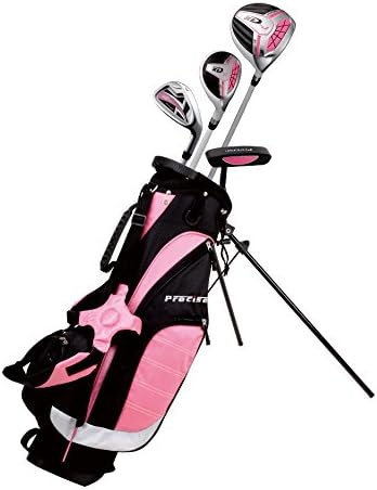 Precise XD-J Junior Complete Golf Club Set for Children | 3 Age Groups Boys & Girls | Right Hand & Left Hand Kids Golf Clubs Set w/ 2 HC's, Flex Shafts & Lightweight Stand Bag with Dual Straps
