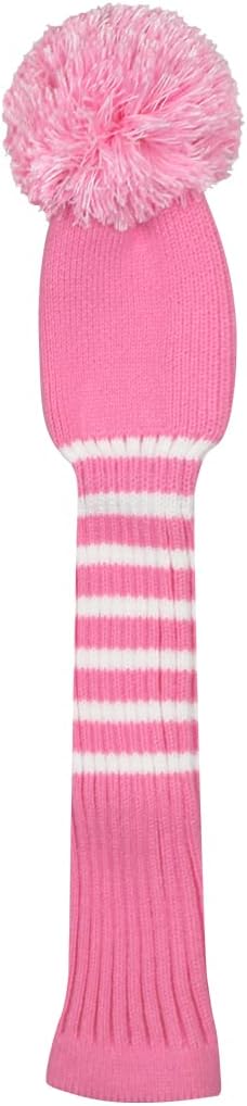 Scott Edward 1/3/4PCS Multi-Style Optional Individualized Knit Golf Club Head Covers, Driver Wood(460cc) Fairway Wood and Hybrid(UT)，for Male/Female Golfers,Custom