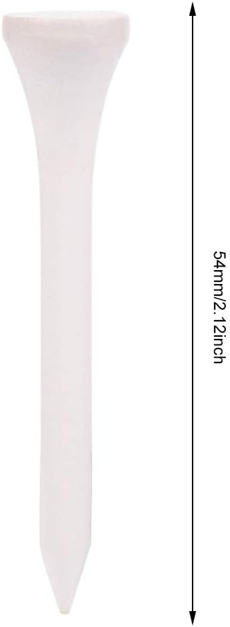 CHICIRIS Wooden Ball Tee Durable Training Practicing Accessories for Professional Golfers White 100Pcs for Training