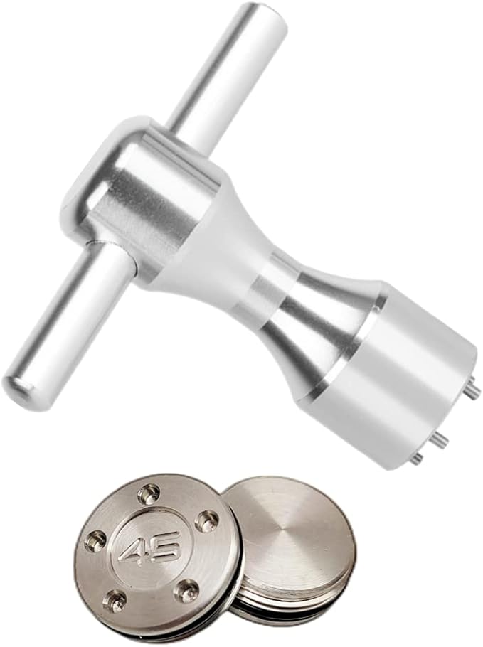 ROYMADE Golf Putter Weights for Scotty Cameron 2pcs 5g/10g/15g/20g/25g/30g/35g/40g/45g with Wrench Kit Set Compatible with Titleist Scotty Cameron Putter Newport (2pcs 45g+Wrench)
