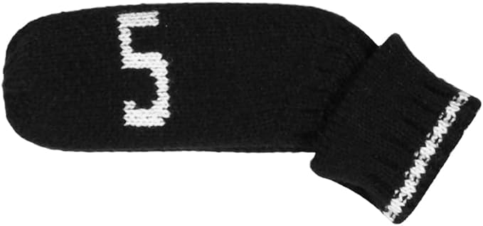 Scott Edward 1/7/10 Pcs Knitted Golf Club Head Covers for Irons Wedge Cuteness and Basically Socks Shape Washable Golf Club Head Protector on Classic Stripes Style，Double Sided Customization