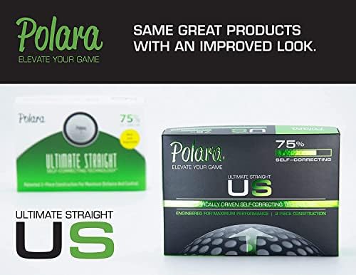 Polara Golf Self-Correcting Golf Balls – Soft Feel, Anti-Slice & Hook Correction, Exceeds USGA Limits, Dimple Pattern, High-Performance Balls for Men & Women