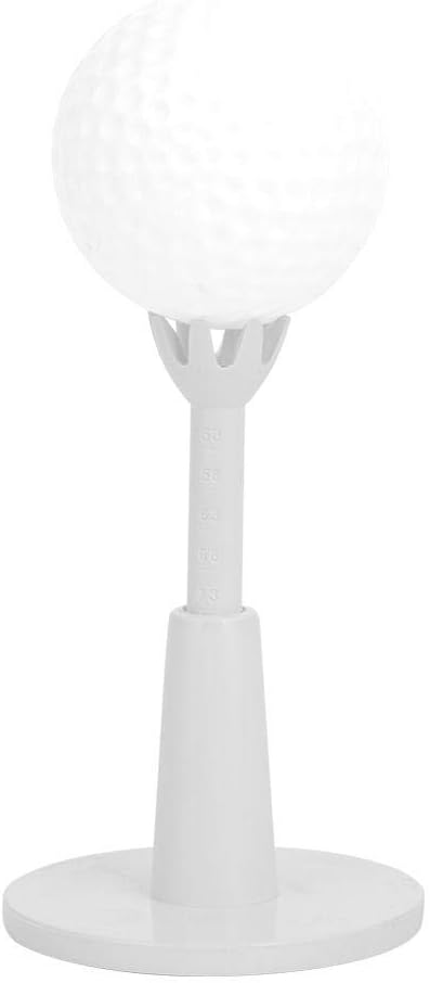 Tbest Rubber Tees for Range Mats 3",CAITON Tee Adjustable Tee Holder Training Driving Long Tea Tee for Lover White (Pack of 2)