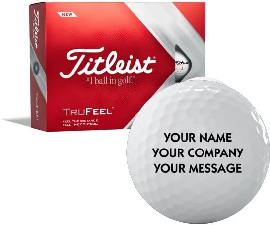 Titleist TruFeel White Personalized Golf Balls