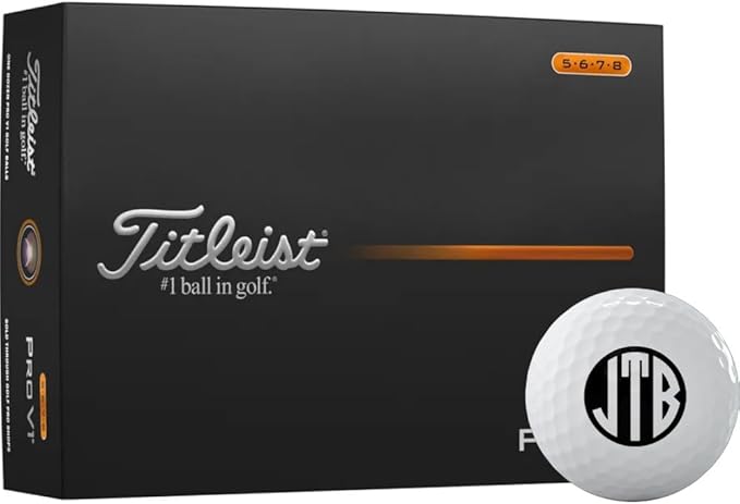 Titleist Pro V1 High Number Monogrammed Golf Balls - 2025 Model