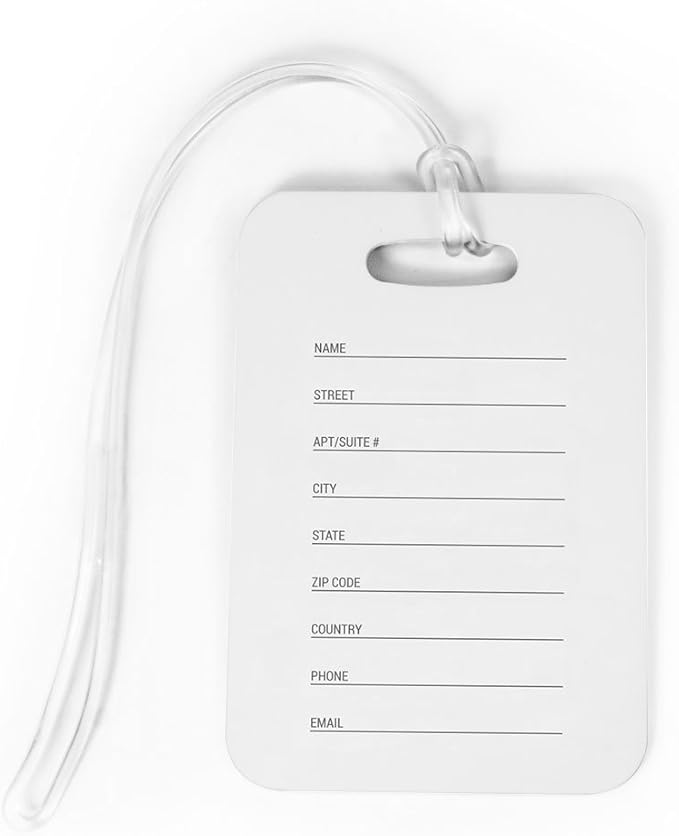 ChalkTalkSPORTS Golf Luggage & Bag Tag | Personalized Crossed Golf Clubs | Standard Lines on Back | Medium | Red/Black