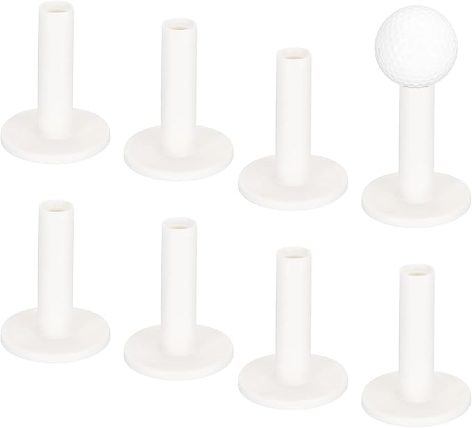 Rubber Golf Tees - Flexible Stable Ball Holder Use for Home & Outdoor & Indoor Tall Training Driving Range - [] Hitting Mats