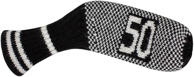 Scott Edward 10 Pcs Golf Club Head Covers for Irons Cuteness Basically Socks Shape Washable Durable Golf Club Head Protector Double Sided Knit Suitable for Most Brands