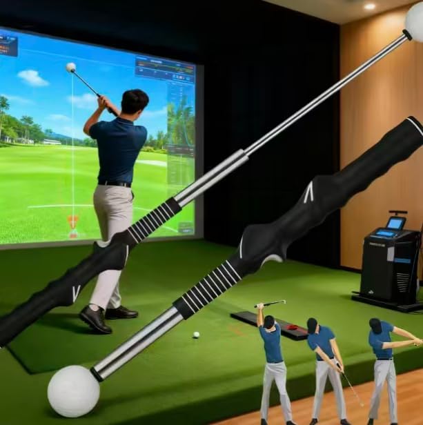 Golf Swing Training Aid - Retractable Golf Grip Trainer,Ergonomic Training Aid for Wrist & Swing Correction, Universal Trainer | for Home & Range Practice