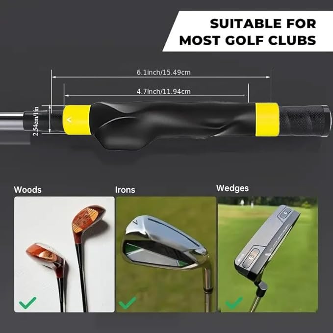 2Pack Golf Grip Trainer,Golf Training Aid Grip Trainer Club,Training Grip Right Hand, to Help Train Correct Hand Position