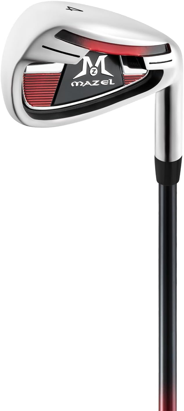 MAZEL Golf Individual Iron 1,2,3,4,5,6,7,8,9, Golf Iron with Steel Shafts for Right Handed Golfers