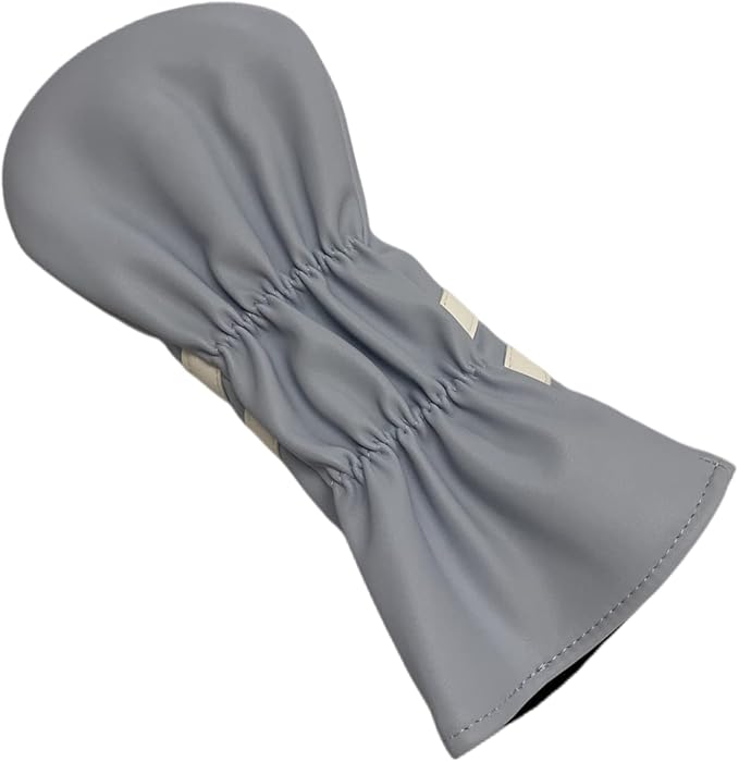 3pcs Golf Wood Head Covers Headcovers Set includes Driver Headcover fits up to 460cc Drivers, Rotatable Golf Fairway Wood Headcover and Hybrid Head Cover