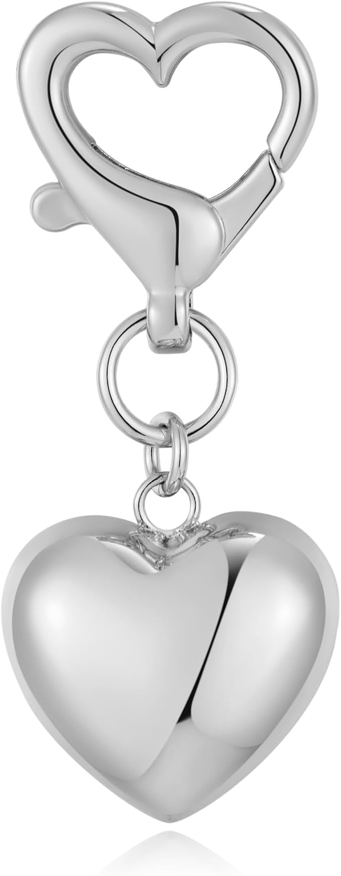 Gold Charm Heart Keychain for Women Bagchain Gold Fashion Keychains Accessories