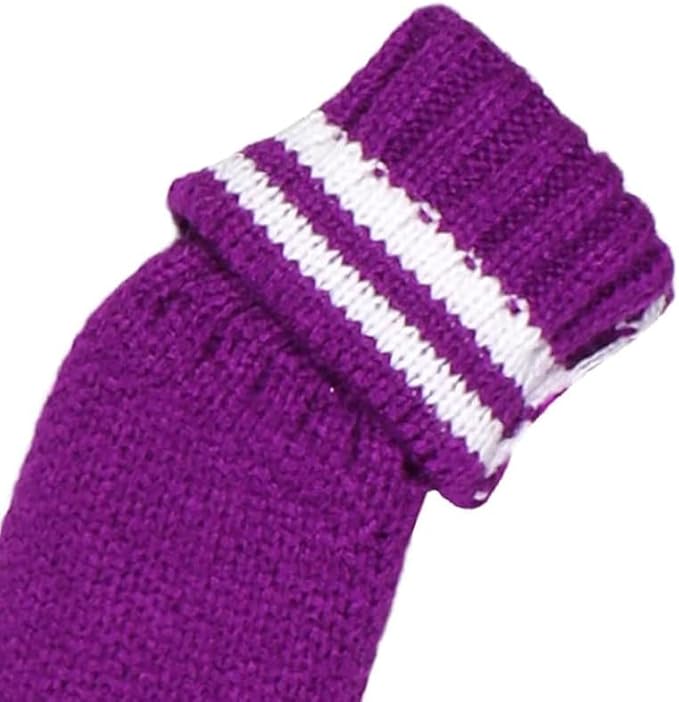 Scott Edward 1/7/10 Pcs Knitted Golf Club Head Covers for Irons Wedge Cuteness and Basically Socks Shape Washable Golf Club Head Protector on Classic Stripes Style，Double Sided Customization