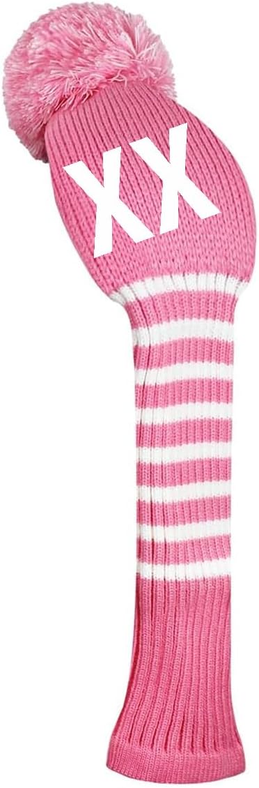 Scott Edward 1/3/4PCS Multi-Style Optional Individualized Knit Golf Club Head Covers, Driver Wood(460cc) Fairway Wood and Hybrid(UT)，for Male/Female Golfers,Custom