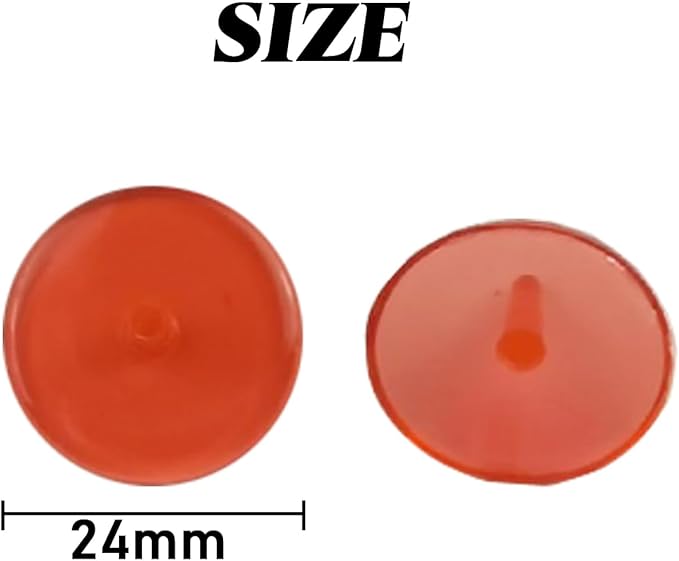 GXXMEI 200PCS Plastic Round Transparent Golf Ball Position Markers for Golf and Baseball (5 Color, 24mm)