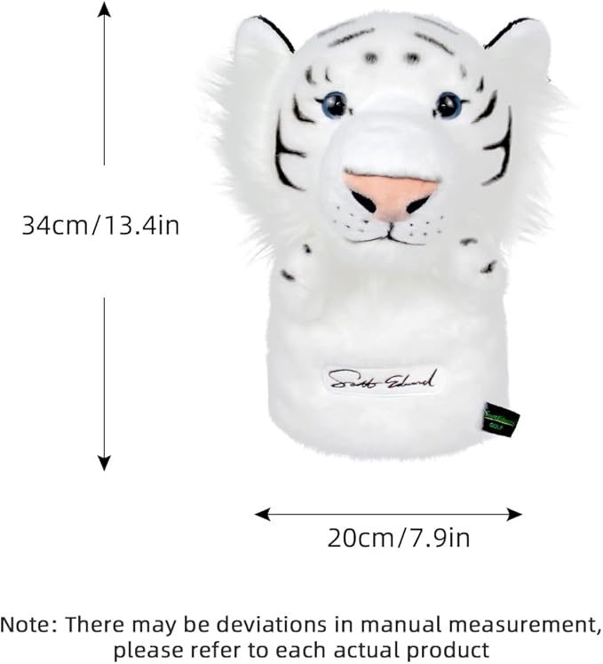 Scott Edward Golf Club Cover Fit Well for Driver or Fairway Wood Golf Club, Funny Cute Animal Design Soft Functional Golf Headcover Stylish Protection for Your Clubs for Men and Women