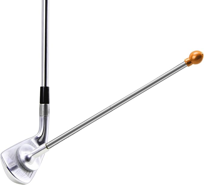 THE GOLFER STORE Golf Alignment Rods, Golf Club Alignment Stick Corrector Magnetic Golf Swing Trainer Aid Help Visualize and Align Your Golf Shot Length Adjustments