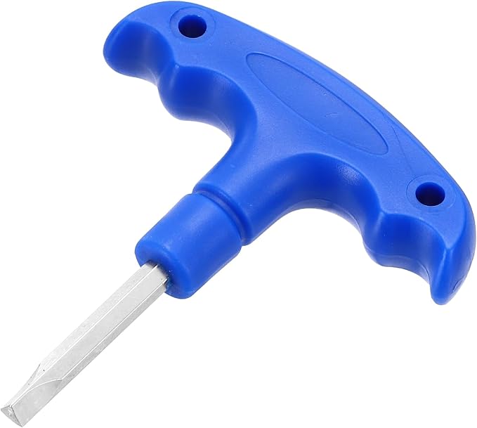 HARFINGTON Golf Spike Wrench Tool 4.3mm Golf Torque Wrench Stainless Steel Golf Head Adjustment Tool Golf Driver Torque Tool with Triangle Tip for Golf Drivers and Head Weight, Blue
