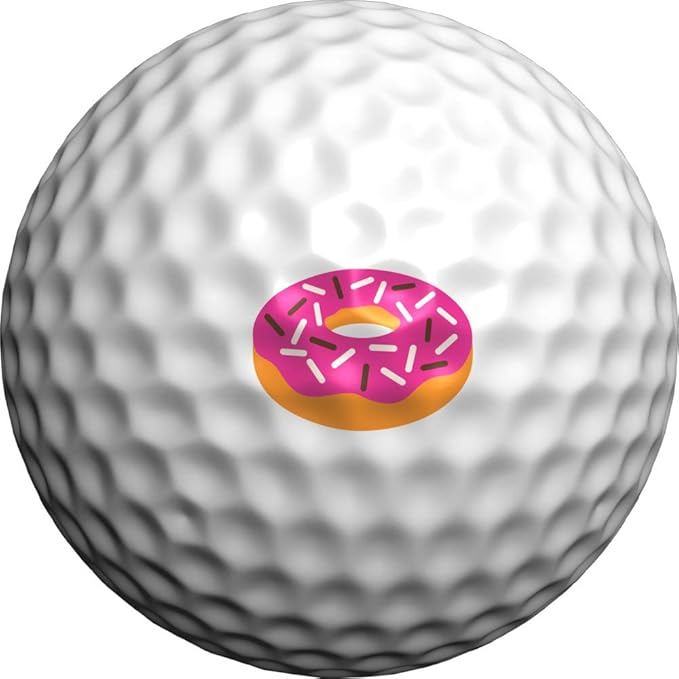 Golfdotz - USGA Rule Conforming Golf Ball Markers, Golf Ball Stickers for Marking Balls, No More Smearing from Stamps, Gifts for Golfers, Dads, and Retirees, (Emoji Collection; 24-32 Count)