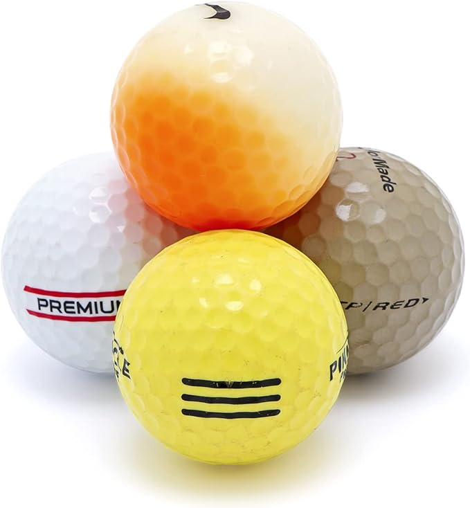 Recycled Hit-Away Used Golf Balls - Cheap Bulk Golfballs Perfect for Practice & Range Hitting - Mix Comes in a Mesh Ball Carrying Bag