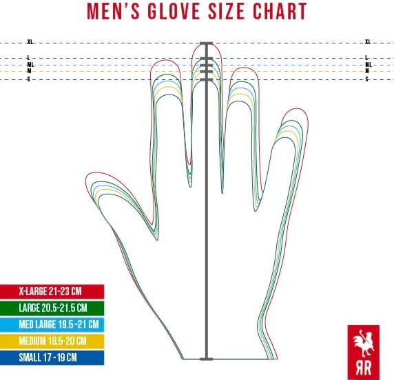 RED ROOSTER Sussex Premium Golf Glove, Cabretta Leather, White, Ultra-Thin Tournament Design