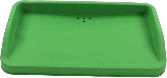 EVTSCAN Heavy Duty Rubber Golf Ball Tray, 4lb, Holds up to 100 Practice Balls, Compatible with All Hitting Mats, Range Ball Tray, Won’t Blow Away