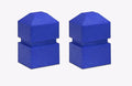 GTM1400 Recycled Plastic Beveled Tee Markers, (Set of 2 or Set of 18)
