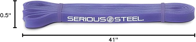 SERIOUS STEEL FITNESS Assisted 41" Pull-Up Band, Resistance & Stretch, Powerlifting & Pull-up Assist Loop (Single Band)