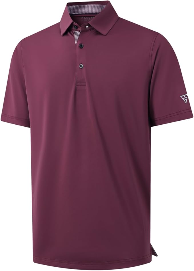 Mens Polo Shirts Short and Long Sleeve Casual Solid Stylish Dry Fit Performance Designed Collared Golf Polo Shirts for Men