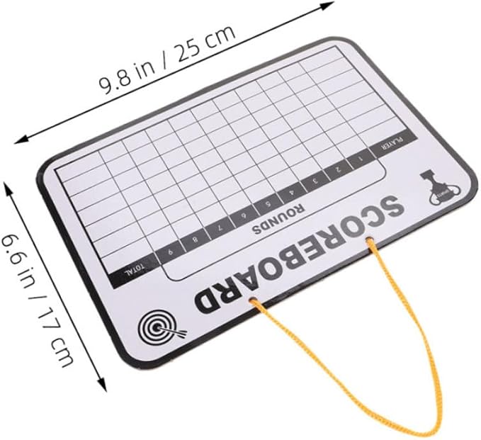 VICASKY 2pcs Boys and Scoreboard Double-Sided Dry Erase Board for Score Tracking Lightweight and Portable Golf Training Tool for Indoor and Outdoor Use