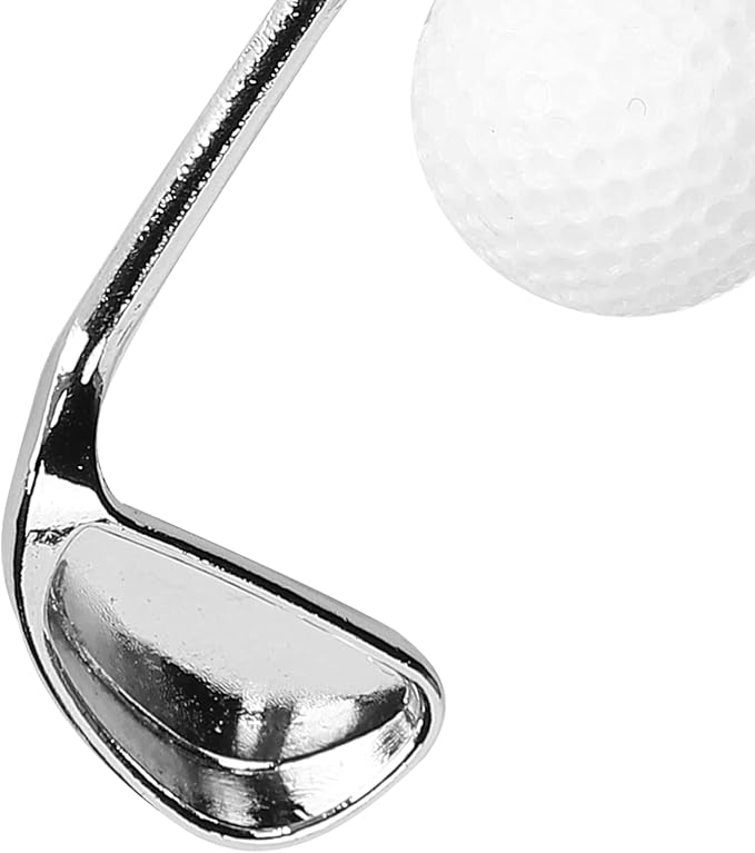 6PCS Golf Club Ball Keychain, Alloy Mini Golf Ball Key Ring Sports Clubs Backpacks Handbags Pendant for Men Women Sports Lovers