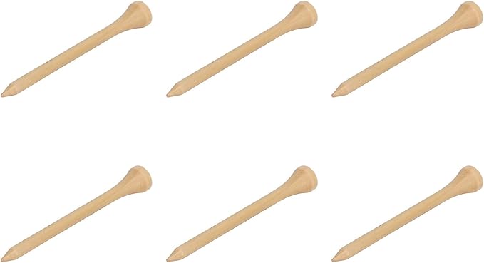 plplaaoo Professional Golf Tees 50pcs Premium Wooden Golfing Tees for Improved Accuracy and Power Durable Maple Wood Golf Accessories