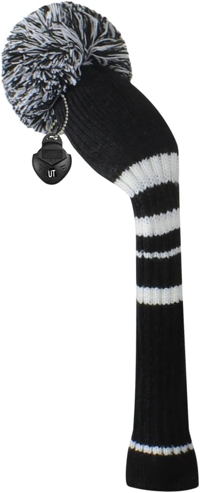 Scott Edward 1/3/4PCS Multi-Style Optional Individualized Knit Golf Club Head Covers, Driver Wood(460cc) Fairway Wood and Hybrid(UT)，for Male/Female Golfers,Custom