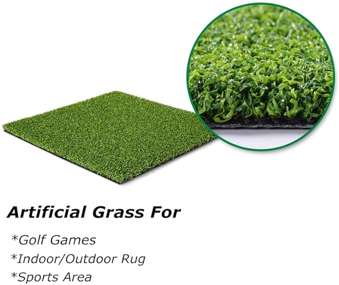 Golf Mat (0.47" Custom Size) Multi-use Artificial Grass Carpet Indoor/Outdoor Rug, Golf Hitting Practice Mat in Home, Backyard