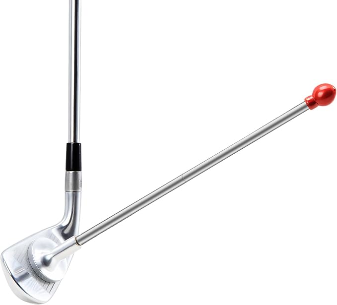 THE GOLFER STORE Golf Alignment Rods, Golf Club Alignment Stick Corrector Magnetic Golf Swing Trainer Aid Help Visualize and Align Your Golf Shot Length Adjustments