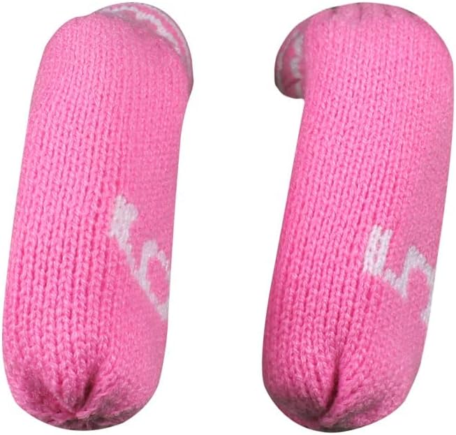 Scott Edward 1/7/10 Pcs Knitted Golf Club Head Covers for Irons Wedge Cuteness and Basically Socks Shape Washable Golf Club Head Protector on Classic Stripes Style，Double Sided Customization